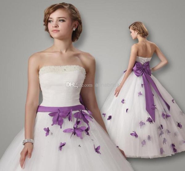 vestidos de novia 2015 wedding dresses white strapless ball gown floor length dress bow ribbon beaded pearls purple butterfly brid3781548
vestidos de novia 2015 wedding dresses white strapless ball gown floor length dress bow ribbon beaded pearls purple butterfly brid3781548