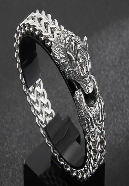 link chain fashion vintage punk viking wolf charm bracelet men039s stainless steel mesh rock biker jewelry preferred212j4980164, Black
link chain fashion vintage punk viking wolf charm bracelet men039s stainless steel mesh rock biker jewelry preferred212j4980164, Black