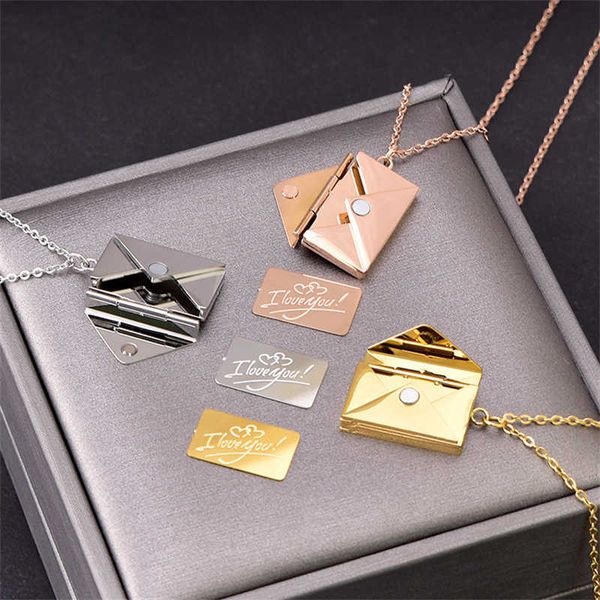 pendant necklaces i love you letter envelope necklace for women stainless steel locket jewelry spanish language pendant engraved note for gi, Silver
pendant necklaces i love you letter envelope necklace for women stainless steel locket jewelry spanish language pendant engraved note for gi, Silver