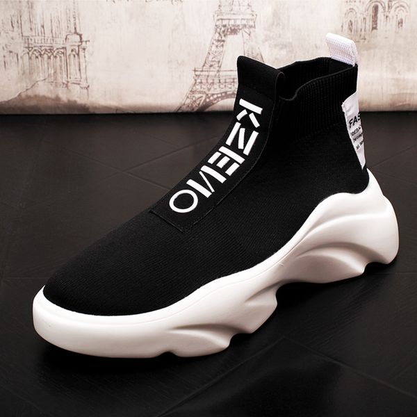 mens boots fashion casual ankle boots spring autumn wool knitted sock boots male luxury youth trending platform boots, Black
mens boots fashion casual ankle boots spring autumn wool knitted sock boots male luxury youth trending platform boots, Black