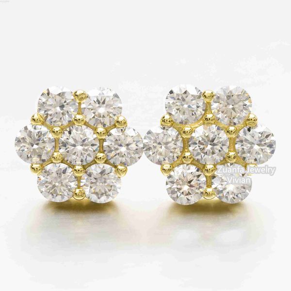 hip hop jewelry earrings iced out vvs moissanite diamond silver s925 silver plated flower stud earrings, Golden
hip hop jewelry earrings iced out vvs moissanite diamond silver s925 silver plated flower stud earrings, Golden