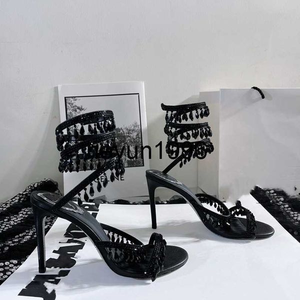 new open toe pearl inlaid diamond spring shoes snake wrapped feet ring heel sandals banquet high heels, Black
new open toe pearl inlaid diamond spring shoes snake wrapped feet ring heel sandals banquet high heels, Black