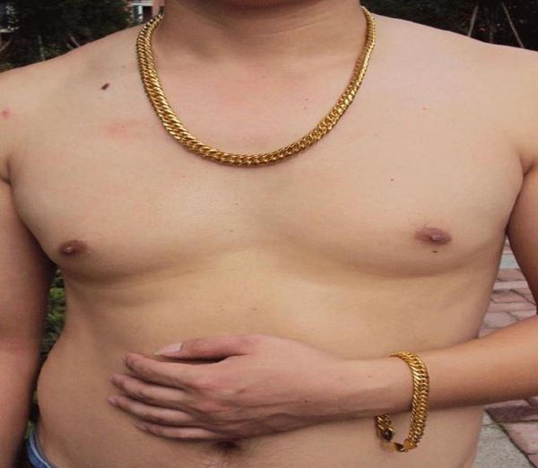 mens heavy gold cuban link chain bracelet necklace set real people model 100 real gold not solid not money1698049, Silver
mens heavy gold cuban link chain bracelet necklace set real people model 100 real gold not solid not money1698049, Silver