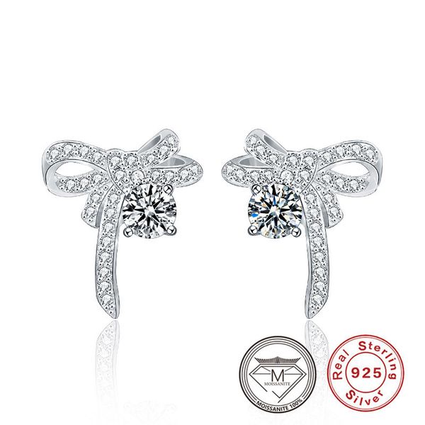 luxury genuine 925 silver bow stud earrings platinum plated silver moissanite ear studs jewelry gift for women, Golden;silver
luxury genuine 925 silver bow stud earrings platinum plated silver moissanite ear studs jewelry gift for women, Golden;silver