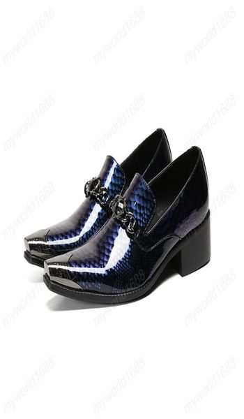 large size dark blue men039s snakeskin pattern patent leather shoes metal pointed toe party dress man new shoes6907970, Black
large size dark blue men039s snakeskin pattern patent leather shoes metal pointed toe party dress man new shoes6907970, Black