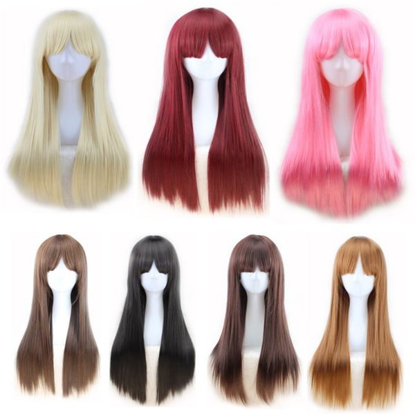 28-inch long colorful bob style straight cosplay wig multiple styles available enhance your costume stand out in the crowd, Black
28-inch long colorful bob style straight cosplay wig multiple styles available enhance your costume stand out in the crowd, Black