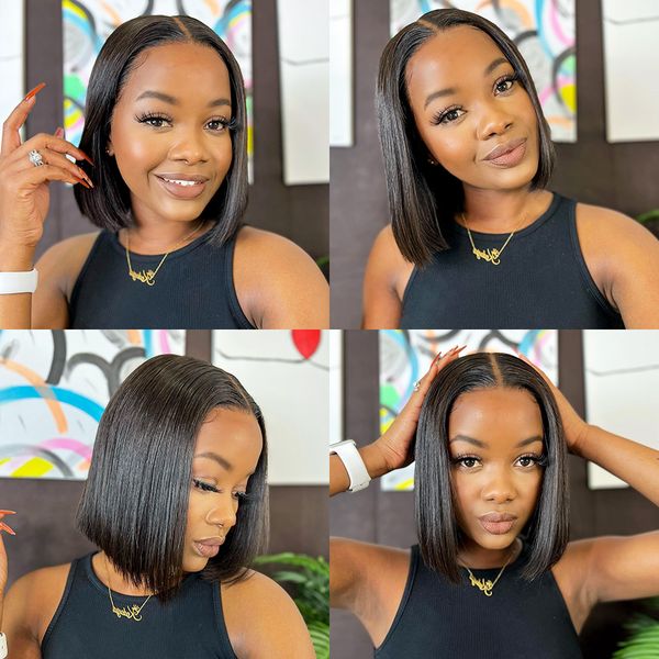 short bob human hair wigs brazilian glueless straight lace front wigs for women transparent lace pre plucked bone bob wig, Black;brown
short bob human hair wigs brazilian glueless straight lace front wigs for women transparent lace pre plucked bone bob wig, Black;brown