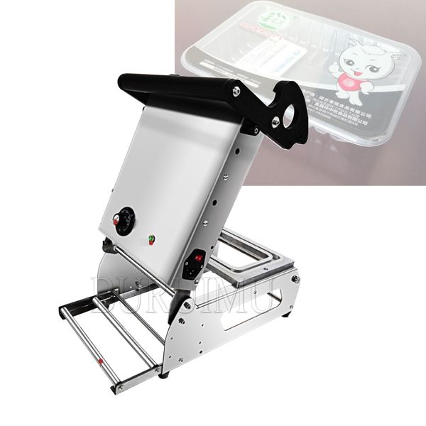 Commercial Manual Lunch Box Sealing Packing Machine Hand Press Plastic Food Container Fast Food Tray Heat Sealer