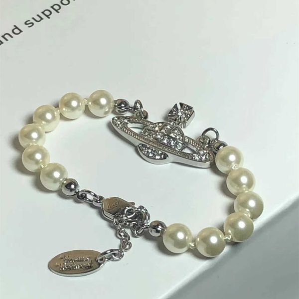 high version western queen mother vivian saturn pearl female nana same style diamond studded fashion 3d bracelet, Silver
high version western queen mother vivian saturn pearl female nana same style diamond studded fashion 3d bracelet, Silver