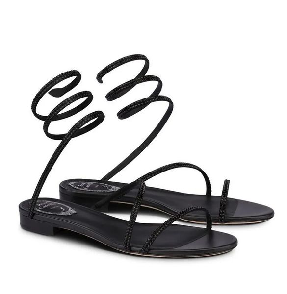 luxury cleo crystal-embellished sandals shoes women gladiator sandalias lady rene spiral ankle strap caovillas party wedding dress flats, Black
luxury cleo crystal-embellished sandals shoes women gladiator sandalias lady rene spiral ankle strap caovillas party wedding dress flats, Black