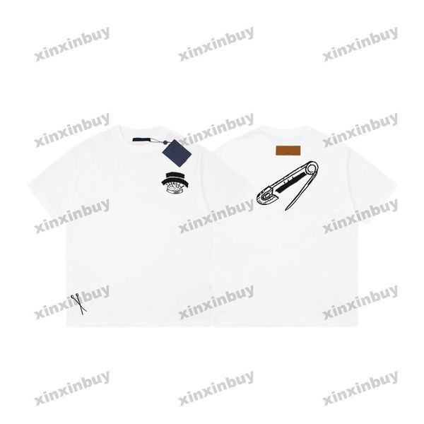 xinxinbuy men designer tee t shirt 23ss embroidery pin scissors short sleeve cotton women red white black 318942 s-2xl, Black;brown
xinxinbuy men designer tee t shirt 23ss embroidery pin scissors short sleeve cotton women red white black 318942 s-2xl, Black;brown