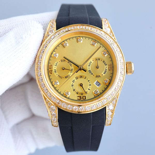 diamond watch mens watch automatic mechanical movement watches 40mm rubber strap sapphire waterproof design montre de luxe, Slivery;brown
diamond watch mens watch automatic mechanical movement watches 40mm rubber strap sapphire waterproof design montre de luxe, Slivery;brown