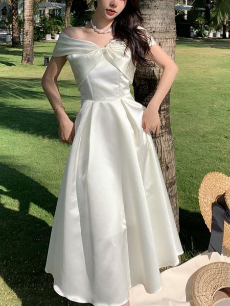 dresses summer women new elegant wedding white dress vintage aline casual midi party prom vestidos female fashion chic robe mujers, Black;gray
dresses summer women new elegant wedding white dress vintage aline casual midi party prom vestidos female fashion chic robe mujers, Black;gray
