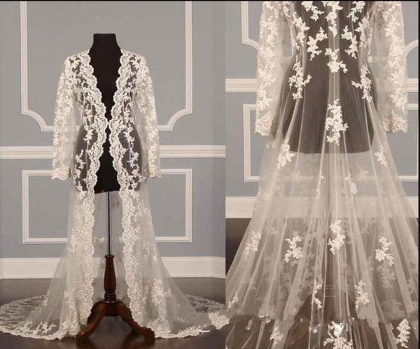 solovedress new elegant long lace appliques wedding jacket long sleeves handmade bridal shawls cape sheer coat wedding accessories9598308, White
solovedress new elegant long lace appliques wedding jacket long sleeves handmade bridal shawls cape sheer coat wedding accessories9598308, White