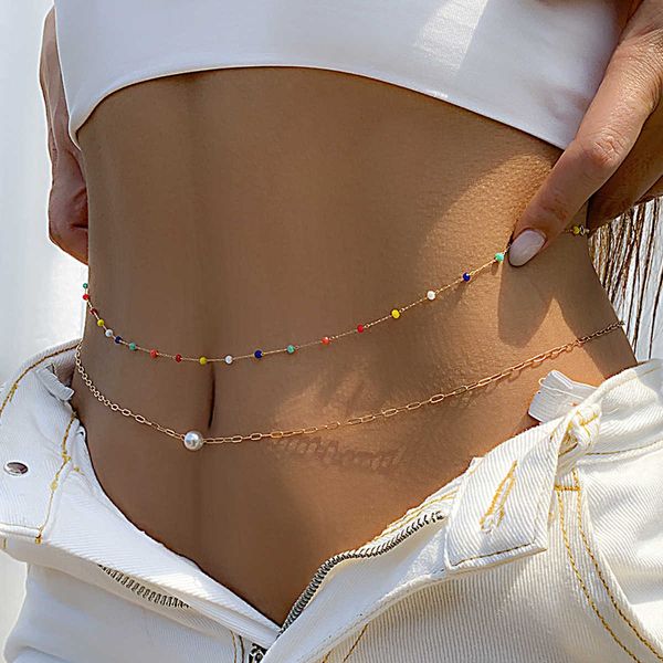 bohemian colorful imitation crystal double layer body chain temperament fine chain imitation pearl spicy girl waist chain aa230531, Silver
bohemian colorful imitation crystal double layer body chain temperament fine chain imitation pearl spicy girl waist chain aa230531, Silver