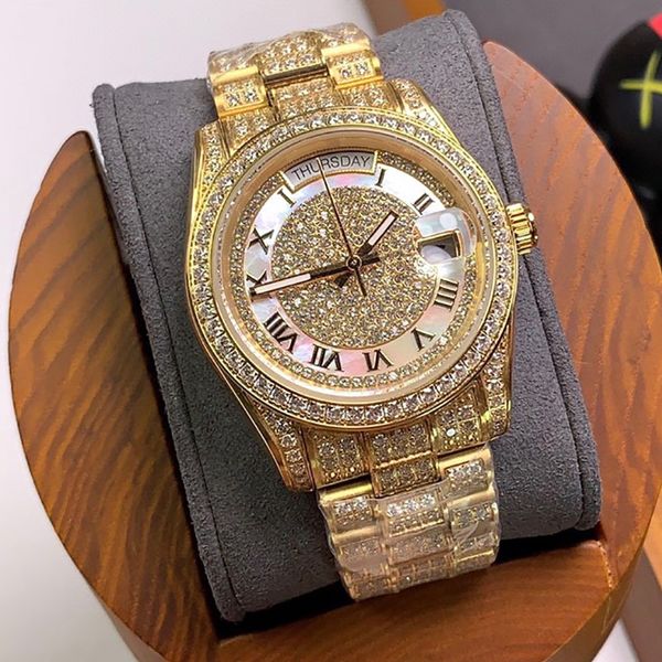 festival gift diamond watch automatic mechanical watches for men 40mm wristwatch business stainless steel 904l wristband montre de luxe, Slivery;brown
festival gift diamond watch automatic mechanical watches for men 40mm wristwatch business stainless steel 904l wristband montre de luxe, Slivery;brown