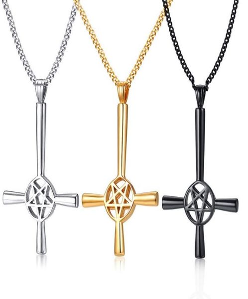 daily deals choose silver gold black stainless steel satan stand upside down star cross pendant mens necklace fashion jewelry 4mm23535006
daily deals choose silver gold black stainless steel satan stand upside down star cross pendant mens necklace fashion jewelry 4mm23535006