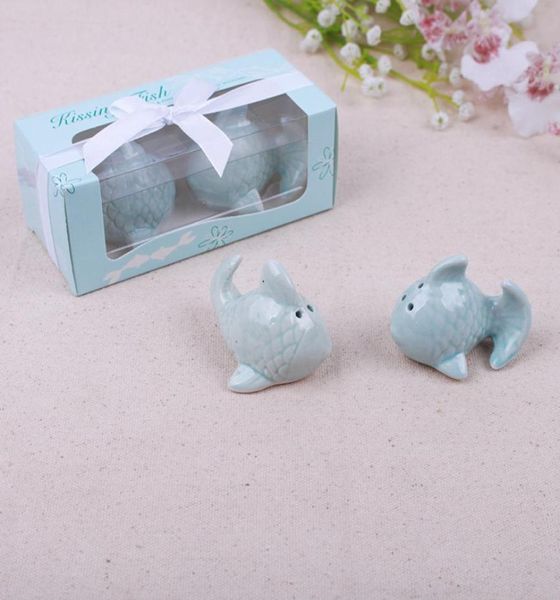 60pcslot30sets gift wedding favors kissing fish ceramic salt pepper shakers for baptism and bridal showers party decorations6012177
60pcslot30sets gift wedding favors kissing fish ceramic salt pepper shakers for baptism and bridal showers party decorations6012177