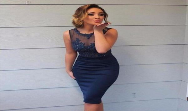 real sheath party dresses sheer crew neck sleeveless see through lace appliqued short knee length prom party gowns custom6140021, Black
real sheath party dresses sheer crew neck sleeveless see through lace appliqued short knee length prom party gowns custom6140021, Black