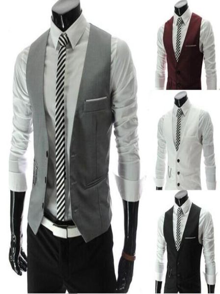 men vests outerwear groomsmens vest 2015 korean slim fit stylish short coats suit blazer jackets coats wedding mens vneck vest7596373, Black
men vests outerwear groomsmens vest 2015 korean slim fit stylish short coats suit blazer jackets coats wedding mens vneck vest7596373, Black