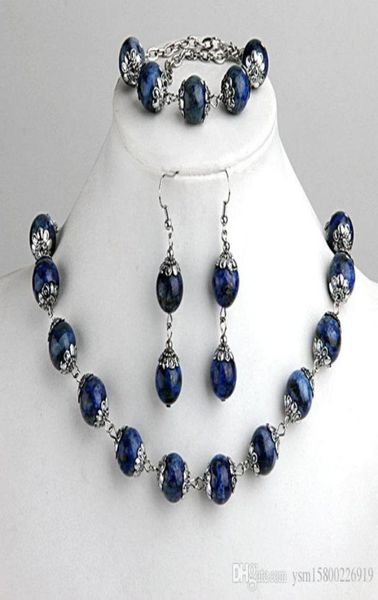 1set fashions lapis lazuli ball beads bracelet necklace earrings hook jewelry set 0 47 8137166, Black
1set fashions lapis lazuli ball beads bracelet necklace earrings hook jewelry set 0 47 8137166, Black