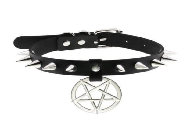 spike punk choker collar for girl goth pentagram necklace emo neck strap cosplay chocker gothic accessories3729736, Silver
spike punk choker collar for girl goth pentagram necklace emo neck strap cosplay chocker gothic accessories3729736, Silver