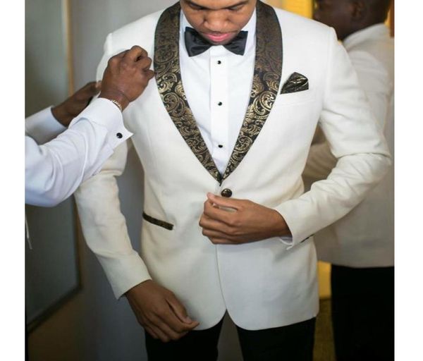 two piece white wedding groom tuxedos gold shawl lapel slim fit men suits for evening prom party jacket pants male blazer6866224, Black;gray
two piece white wedding groom tuxedos gold shawl lapel slim fit men suits for evening prom party jacket pants male blazer6866224, Black;gray