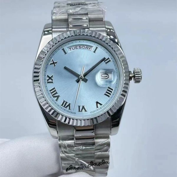 quality watch designer women's watch classic fashion automatic watch inlaid blue face stereo nail size 36mm sapphire glass, ladies', Slivery;brown
quality watch designer women's watch classic fashion automatic watch inlaid blue face stereo nail size 36mm sapphire glass, ladies', Slivery;brown