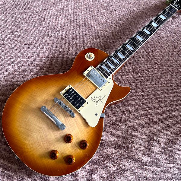 custom shop, flame maple brown lp standard electric guitars, silver hardware, rose wood fingerboard guitars, ing
custom shop, flame maple brown lp standard electric guitars, silver hardware, rose wood fingerboard guitars, ing