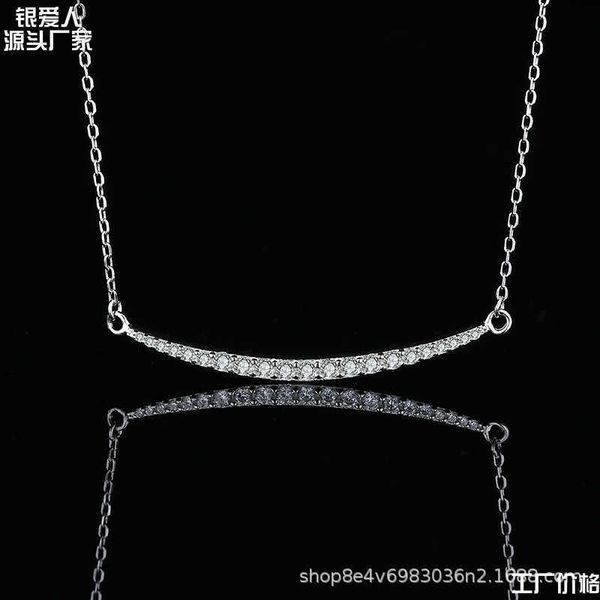luxury s925 sterling silver smiley face necklace tiffay row diamond with female clavicle chain fashion, Black
luxury s925 sterling silver smiley face necklace tiffay row diamond with female clavicle chain fashion, Black