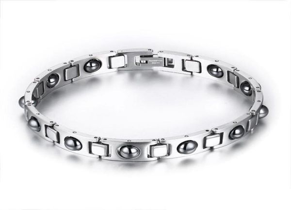 mens energy silver stainless steel silver hematite magnetic therapy power bracelet health wristband magnetic bracelet mens3303264, Black
mens energy silver stainless steel silver hematite magnetic therapy power bracelet health wristband magnetic bracelet mens3303264, Black
