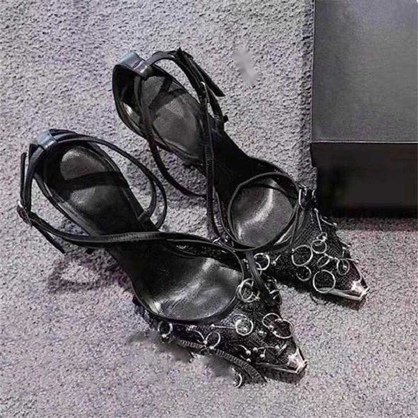 sandals black mesh women sandals metal toe high heels circle decor summer sandal ankle straps dress shoes woman sandalias mujer 230417
sandals black mesh women sandals metal toe high heels circle decor summer sandal ankle straps dress shoes woman sandalias mujer 230417
