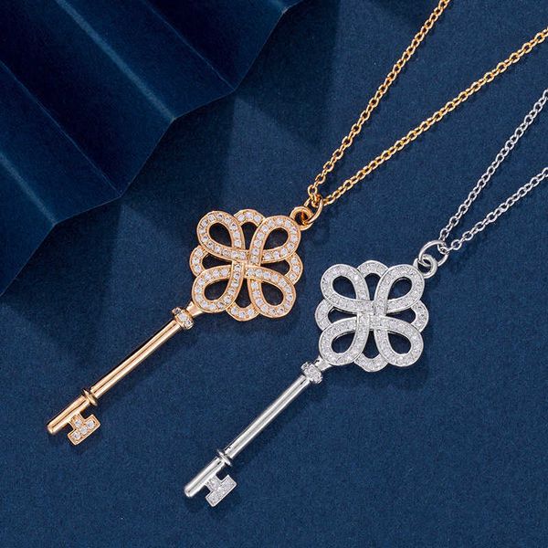 high-quality tiffayffay s925 sterling silver chinese knot key necklace is simple light luxurious full of diamonds elegant sweater chain, Golden;silver
high-quality tiffayffay s925 sterling silver chinese knot key necklace is simple light luxurious full of diamonds elegant sweater chain, Golden;silver
