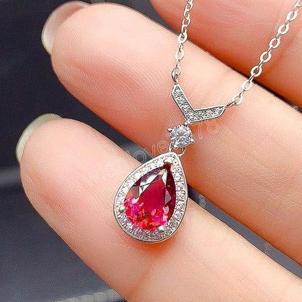pendant gemstone natural red ruby treasure pendant necklace jewelry pendant females, Silver
pendant gemstone natural red ruby treasure pendant necklace jewelry pendant females, Silver