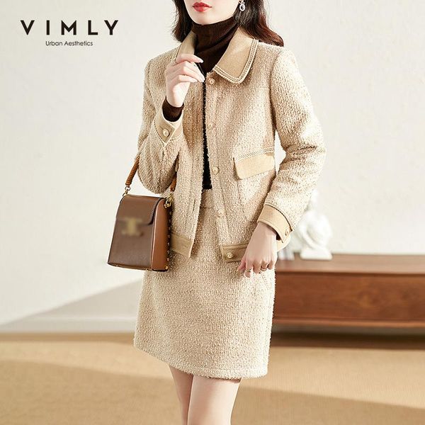 pants vimly winter warm suit jacket elegant office lady tweed jackets high waist aline mini skirt retro female two pieces set v0160, White
pants vimly winter warm suit jacket elegant office lady tweed jackets high waist aline mini skirt retro female two pieces set v0160, White