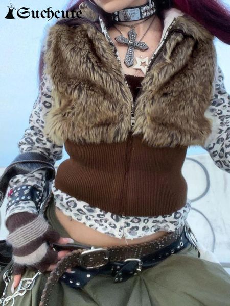 vests suchcute haruku faux fur patchwork vest jackets women fairycore stand collar zip up sleeveless jacket y2k autumn winter warm, Black;white
vests suchcute haruku faux fur patchwork vest jackets women fairycore stand collar zip up sleeveless jacket y2k autumn winter warm, Black;white