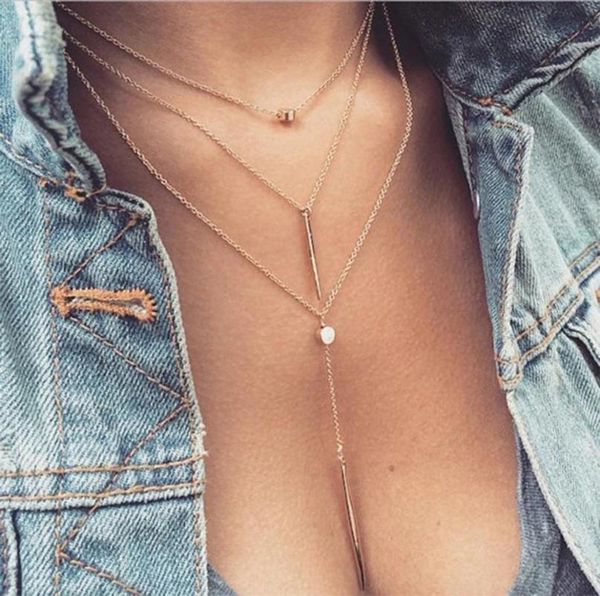 idealway women fashionable multilayer chain necklace gold plated summer charms choker necklace for women jewelry5782728, Golden;silver
idealway women fashionable multilayer chain necklace gold plated summer charms choker necklace for women jewelry5782728, Golden;silver