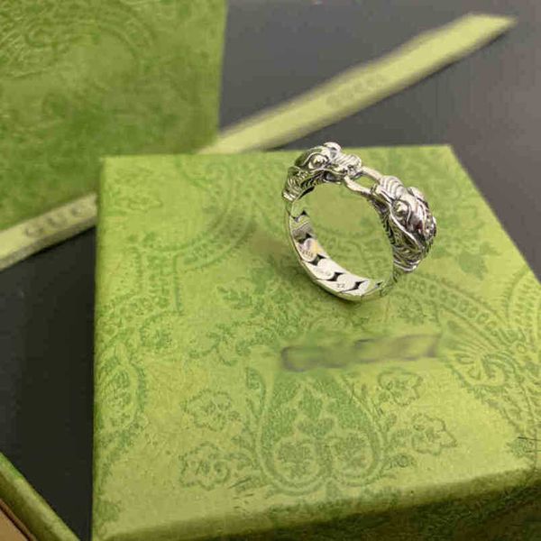 80% off designer jewelry bracelet necklace interlocking head big ring 925 material versatile men's ring, Silver
80% off designer jewelry bracelet necklace interlocking head big ring 925 material versatile men's ring, Silver