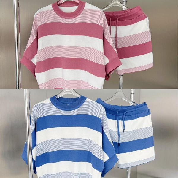 2023 summer womens new senior sense fashion suits designers women striped tshirts casual shorts two-piece set size s-l, Gray
2023 summer womens new senior sense fashion suits designers women striped tshirts casual shorts two-piece set size s-l, Gray