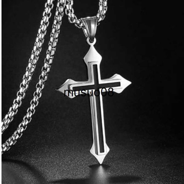 pendant necklaces fashion men's cross chain necklace personalized cross jewelry religious pendant necklace for men birthday anniversary, Silver
pendant necklaces fashion men's cross chain necklace personalized cross jewelry religious pendant necklace for men birthday anniversary, Silver