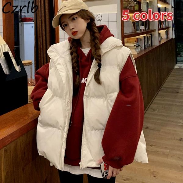 vests winter vest women thicker cotton loose allmatch students zipper solid chic korean style minimalist harajuku coats mujer leisure, Black;white
vests winter vest women thicker cotton loose allmatch students zipper solid chic korean style minimalist harajuku coats mujer leisure, Black;white