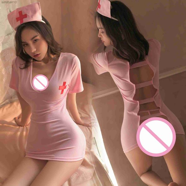 couple game backless suit erotic lingerie hollow nurse uniform role playing costumes women pajamas mini dress l230518, Red;black
couple game backless suit erotic lingerie hollow nurse uniform role playing costumes women pajamas mini dress l230518, Red;black