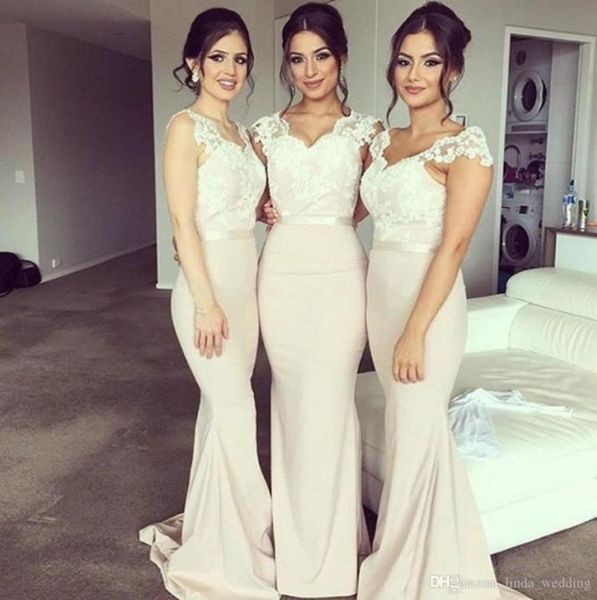 2019 new arrival vintage long v neck lace bodice bridesmaid dress mermaid cap sleeve maid of honor gown plus size custom mad3787084, White;pink
2019 new arrival vintage long v neck lace bodice bridesmaid dress mermaid cap sleeve maid of honor gown plus size custom mad3787084, White;pink