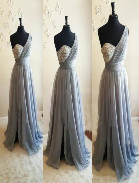 silver gray one shoulder bridesmaid dresses crystal beaded pleated chiffon floor length flowy purple wedding guest dresses maid of1419462, White;pink
silver gray one shoulder bridesmaid dresses crystal beaded pleated chiffon floor length flowy purple wedding guest dresses maid of1419462, White;pink