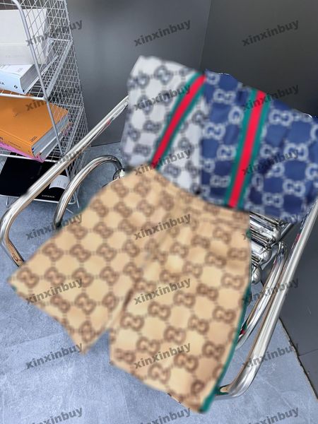 xinxinbuy men women designer shorts pant double letter jacquard knitted fabric spring summer white black blue 316154 xs-2xl
xinxinbuy men women designer shorts pant double letter jacquard knitted fabric spring summer white black blue 316154 xs-2xl