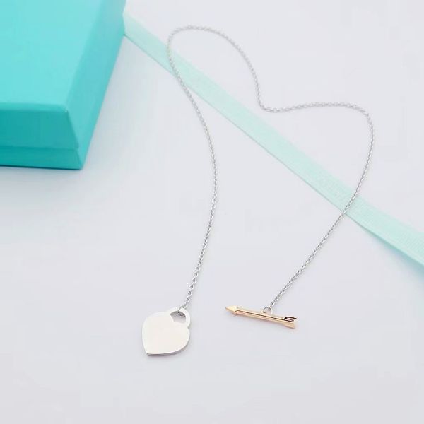 classic stainless steel love arrow bracelet necklace set fashion designer women's love pendant european and american popular festival j, Silver
classic stainless steel love arrow bracelet necklace set fashion designer women's love pendant european and american popular festival j, Silver