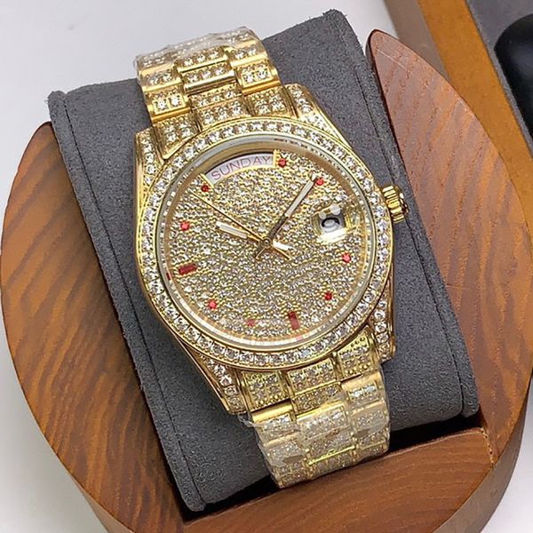diamond watch automatic mechanical movement watches for men 40mm wristwatch business stainless steel 904l wristband montre de luxe gift, Slivery;brown
diamond watch automatic mechanical movement watches for men 40mm wristwatch business stainless steel 904l wristband montre de luxe gift, Slivery;brown