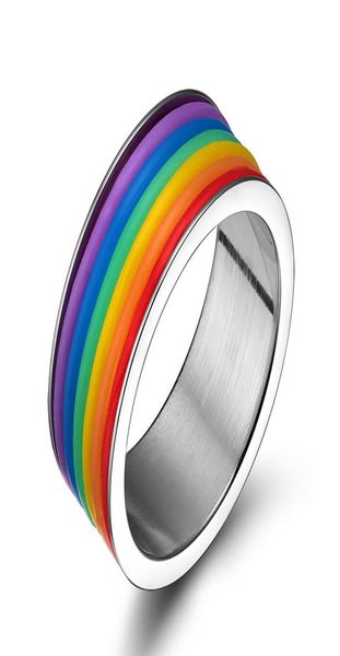 9mm rainbow ring fashion titanium stainless steel finger ring for man women engagement party couple rings gifts5928431, Silver
9mm rainbow ring fashion titanium stainless steel finger ring for man women engagement party couple rings gifts5928431, Silver