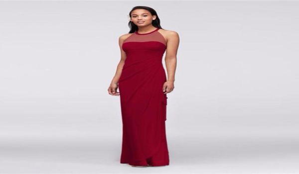 long chiffon bridesmaid dress with illusion halter neckline f15662 sheath wedding party dress evening dress formal dresses1744265, White;pink
long chiffon bridesmaid dress with illusion halter neckline f15662 sheath wedding party dress evening dress formal dresses1744265, White;pink