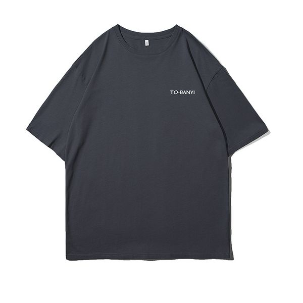 men's t-shirts vintage minimalist letter print short sleeved men's summer trendy hong kong style t-shirt loose fitting half sleeve, White;black
men's t-shirts vintage minimalist letter print short sleeved men's summer trendy hong kong style t-shirt loose fitting half sleeve, White;black